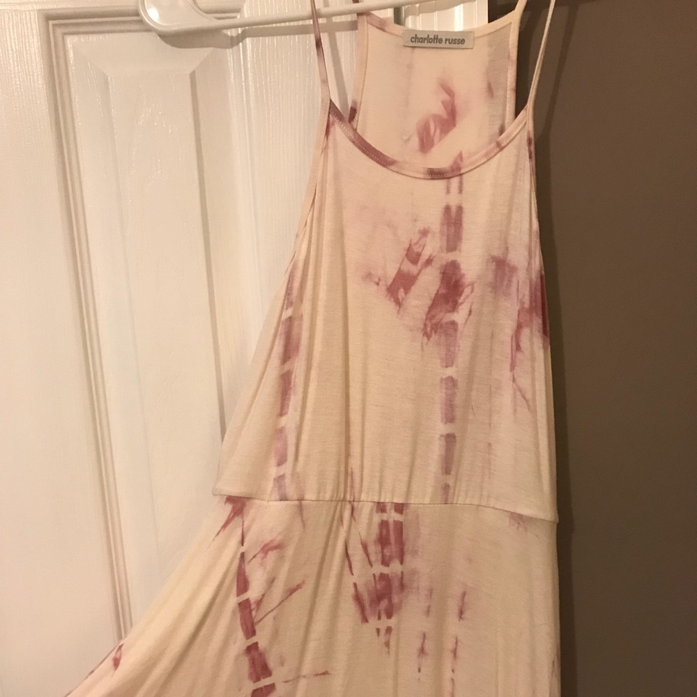 Pink and white Tie-dye dress